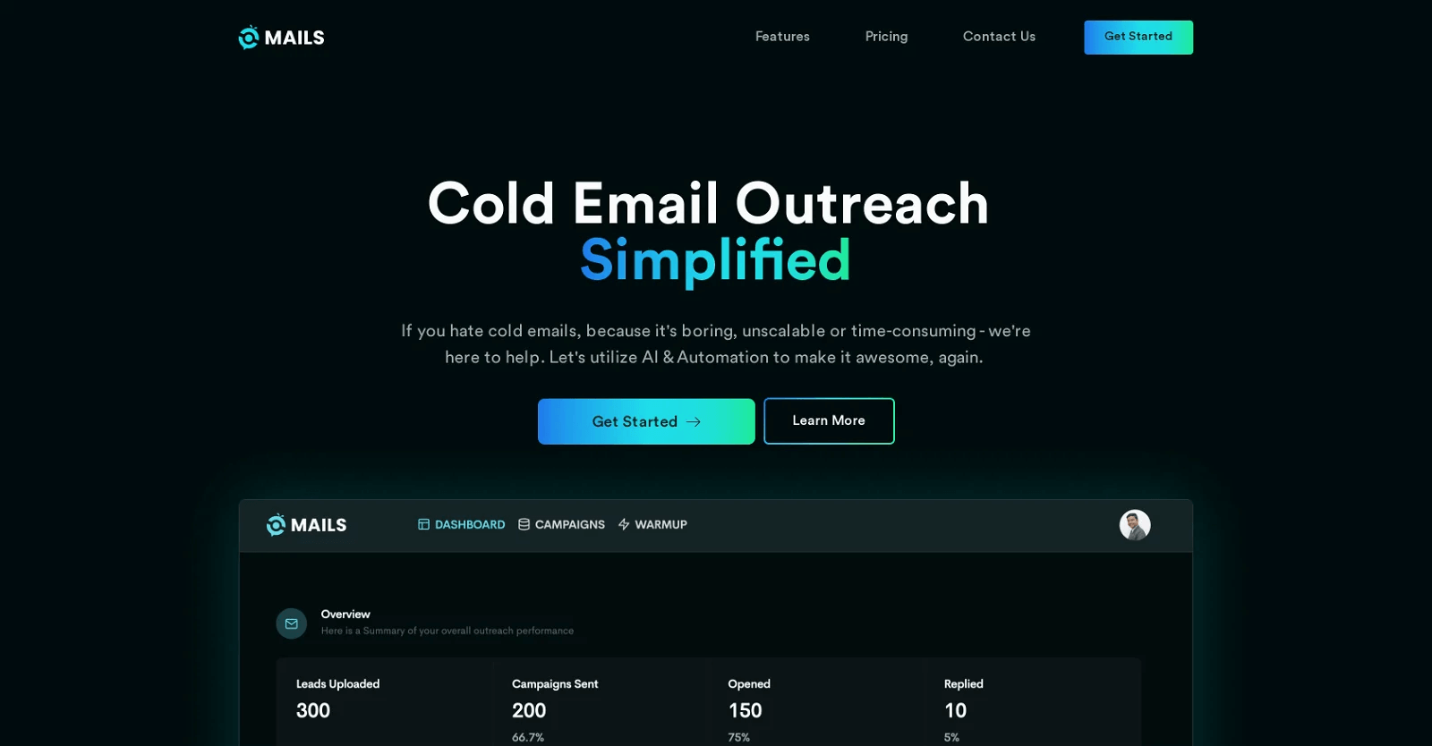 GetMails - Cold Email Outreach Simplified